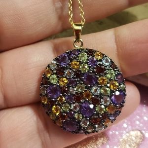 New Beautiful gemstones! 925 Gold Plated.